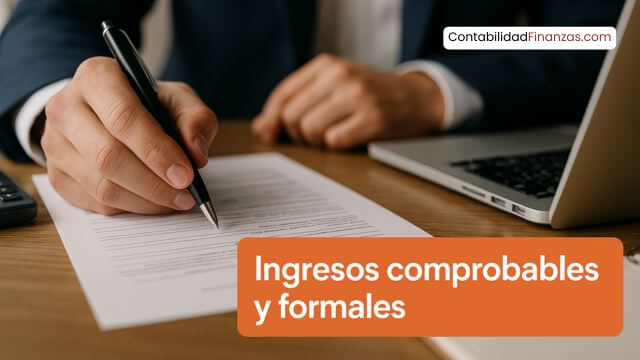 ingresos comprobables y formales