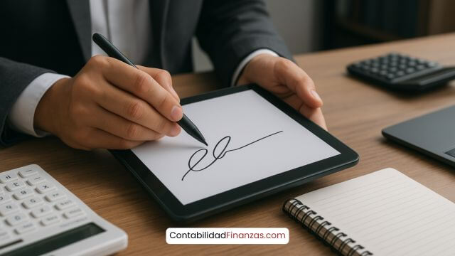 firma electrónica en contabilidad