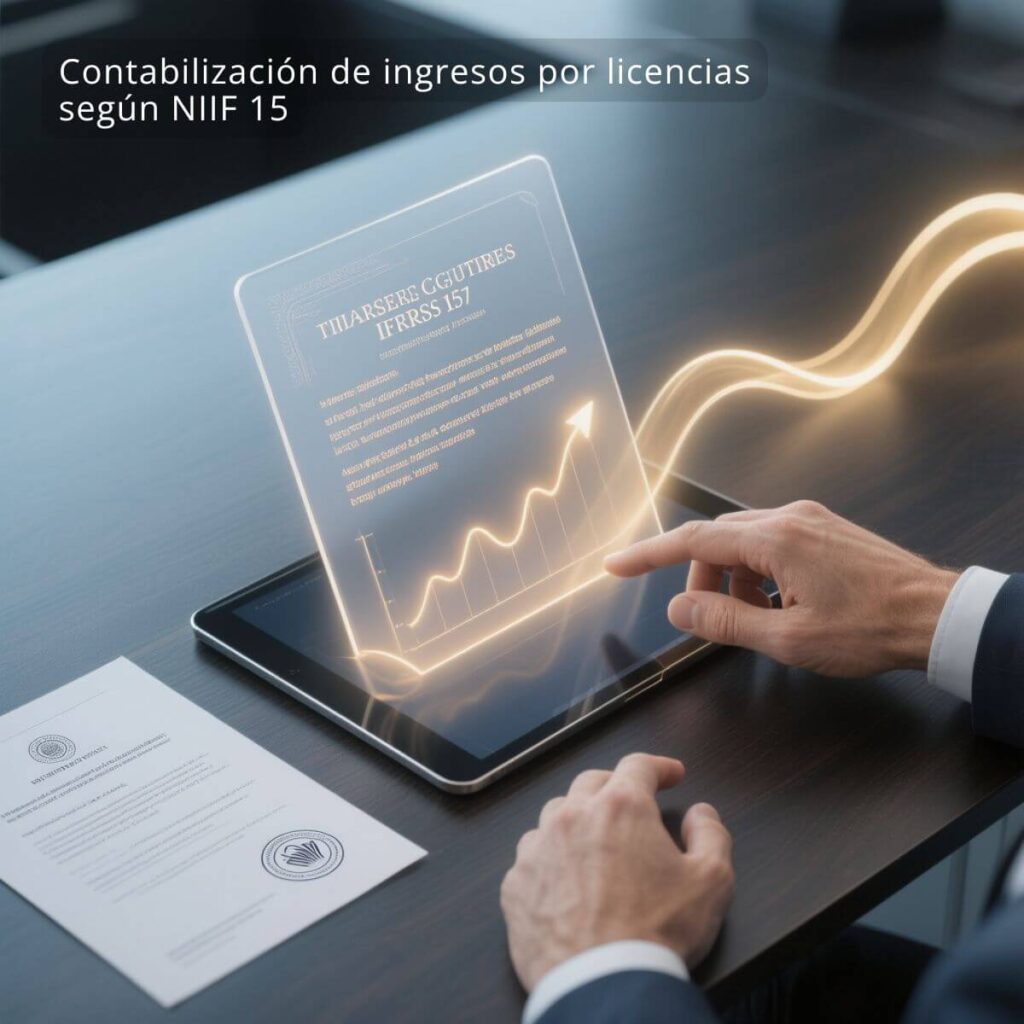 Contabilización de ingresos por licencias según NIIF 15