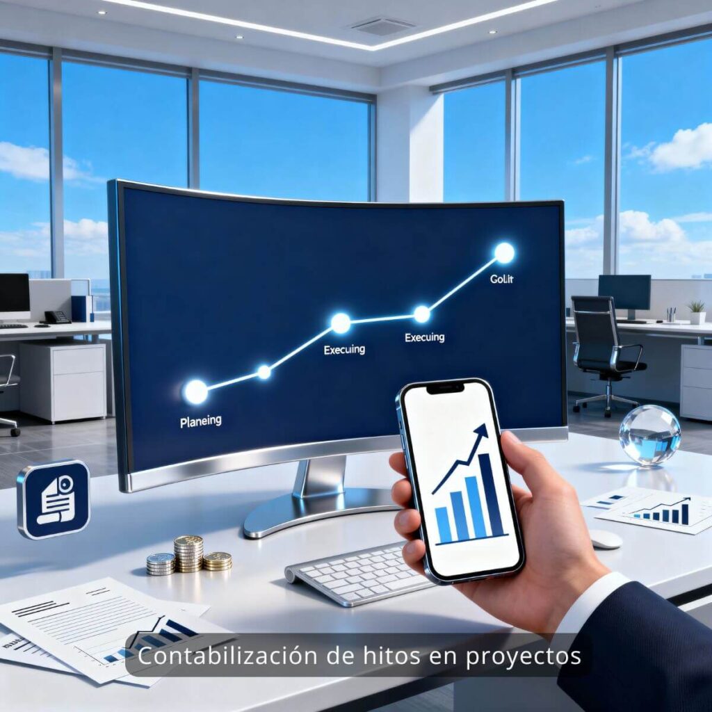 Contabilización de hitos en proyectos