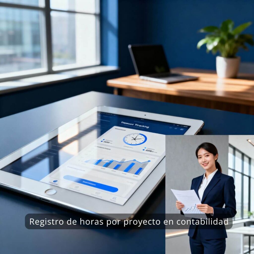Registro de horas por proyecto en contabilidad