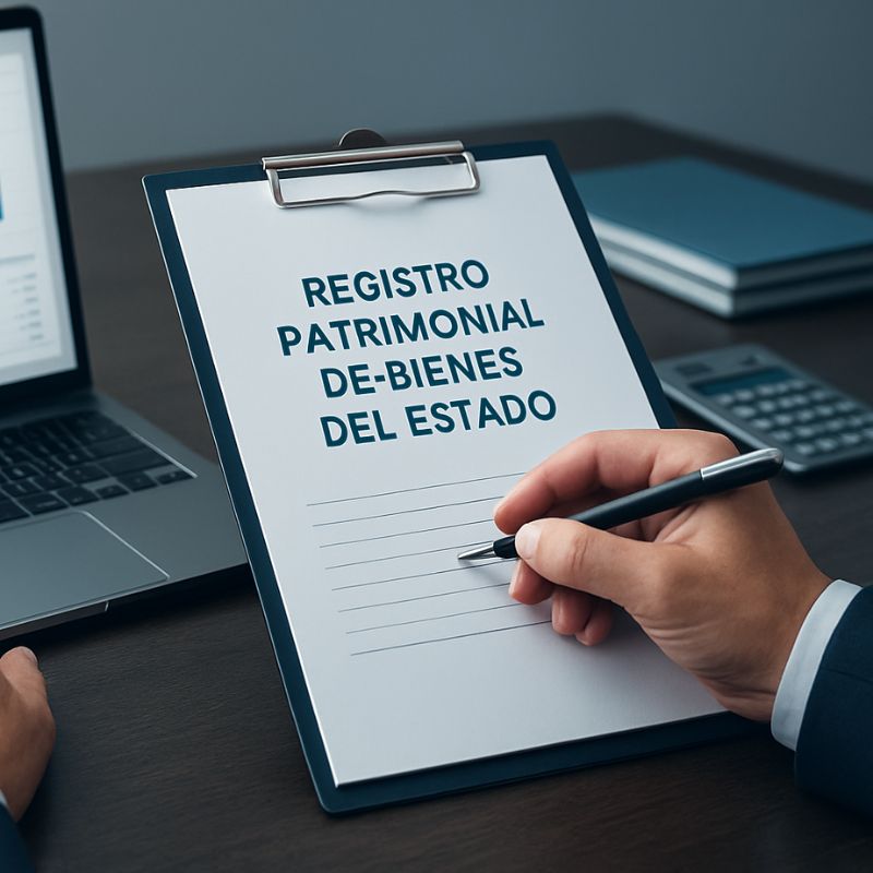 Registro patrimonial de bienes del Estado