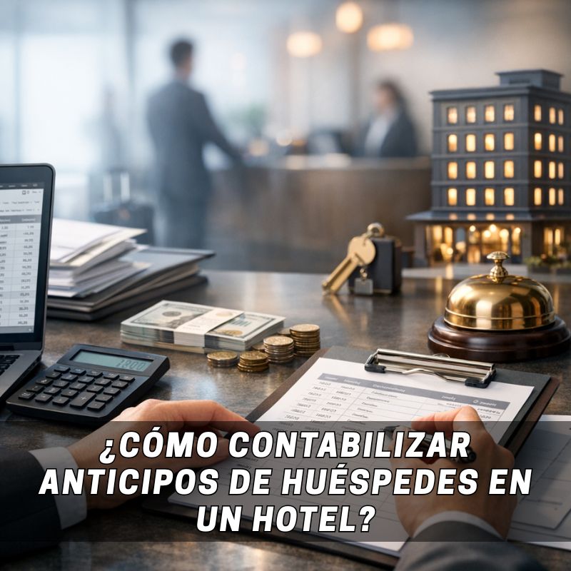 contabilizar anticipos de huéspedes en hotel