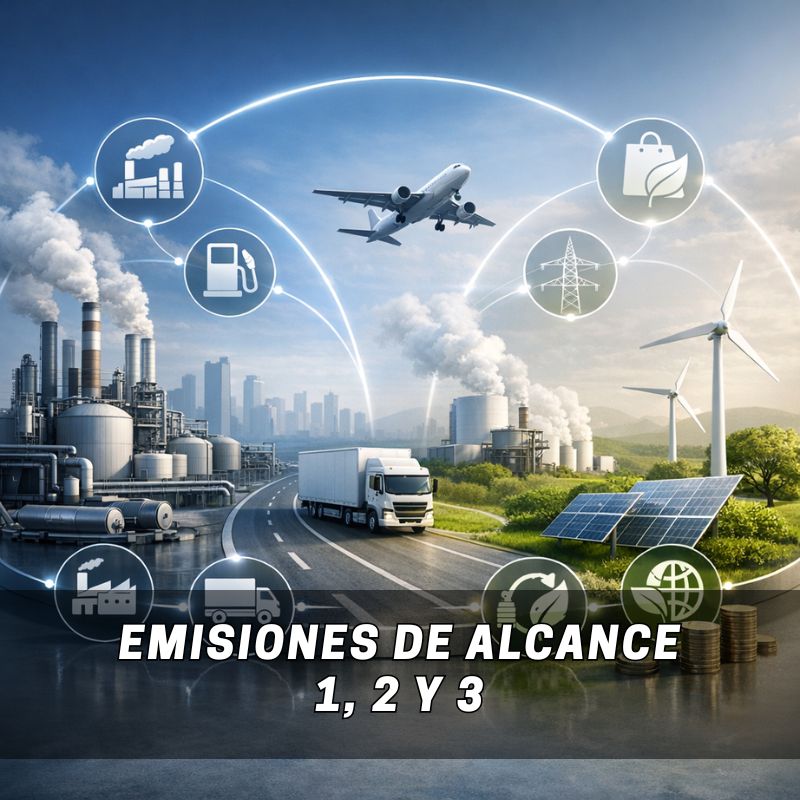 Emisiones de Alcance 1, 2 y 3