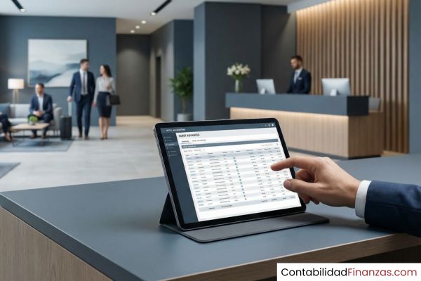 contabilizar anticipos de huéspedes en un hotel