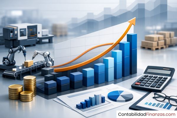 variación en el volumen de producción