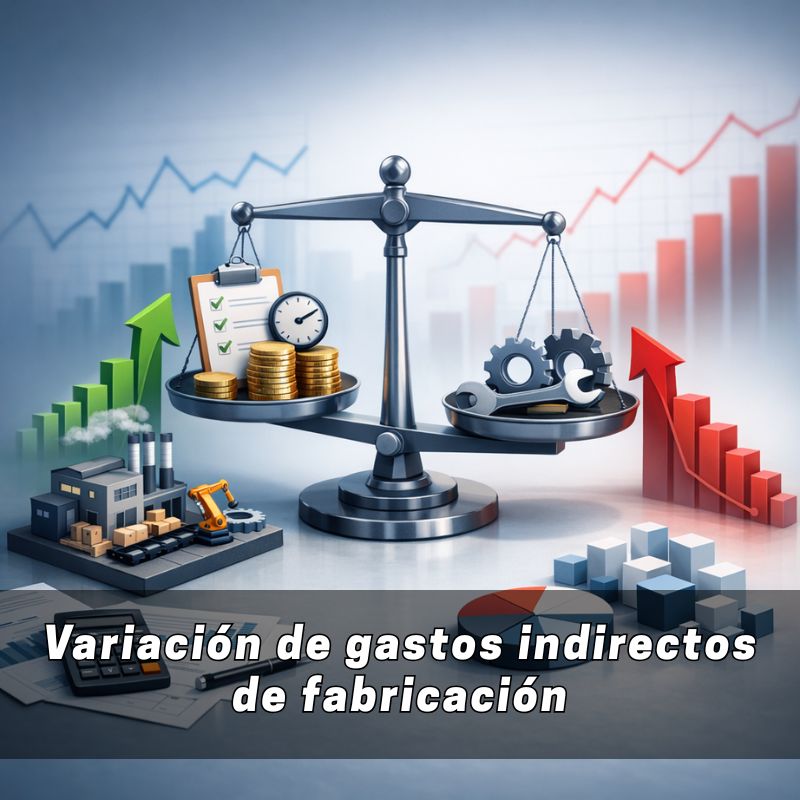 variación de gastos indirectos de fabricación