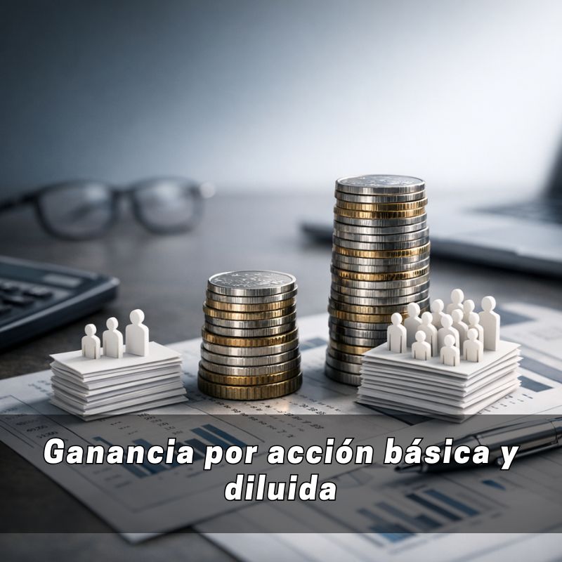 ganancia por acción básica y diluida