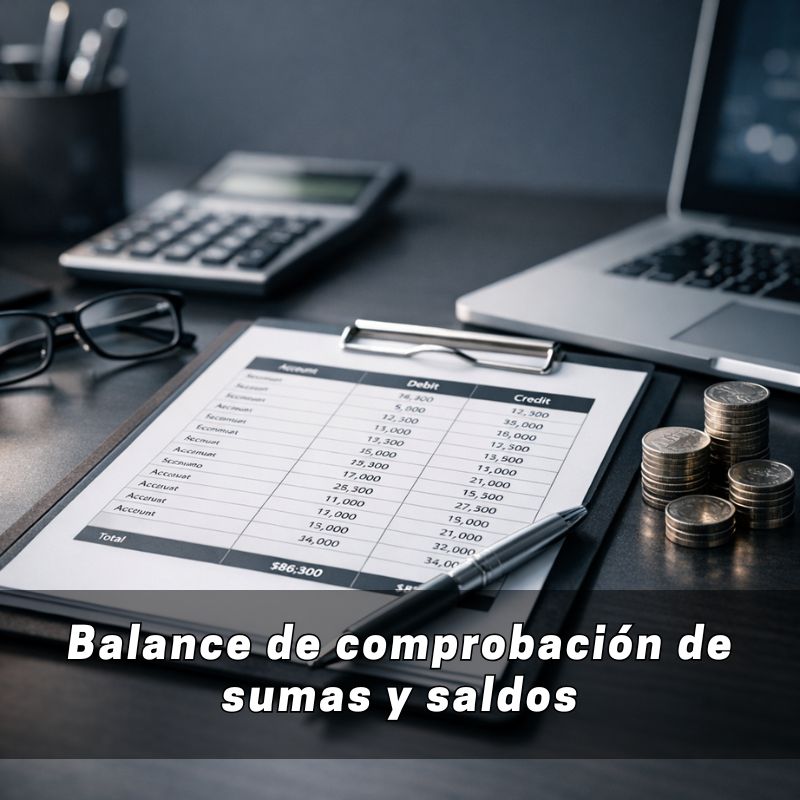 balance de comprobación de sumas y saldos