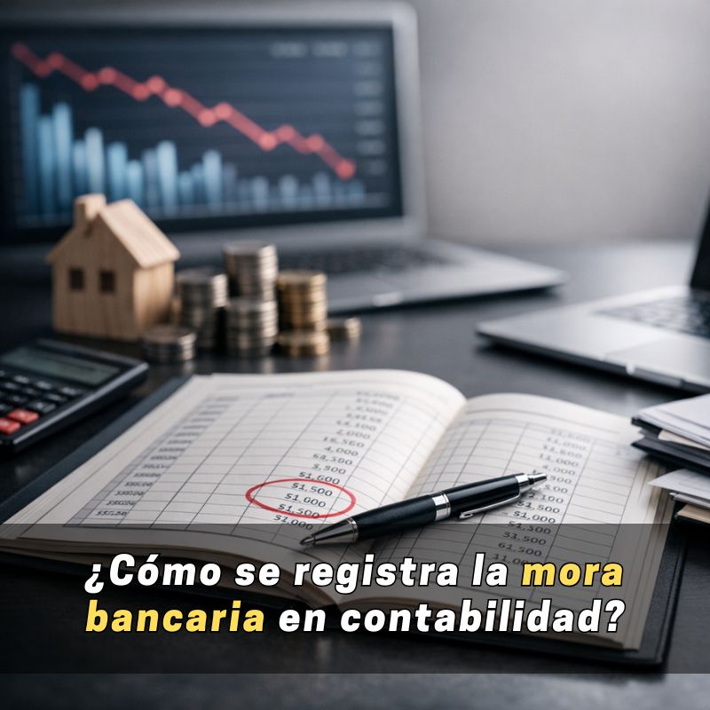 cómo se registra la mora bancaria en contabilidad