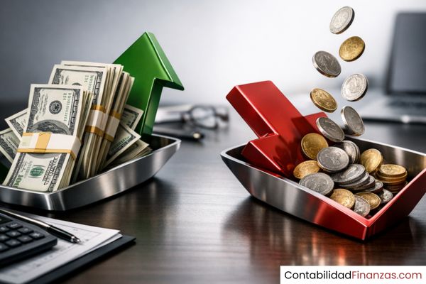 entradas y salidas de dinero