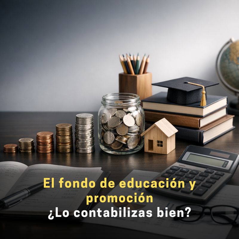 cómo contabilizar el fondo de educación y promoción