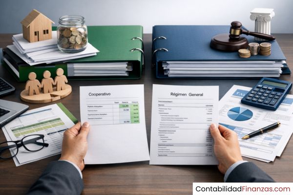 diferencias del cierre contable cooperativo con el régimen general