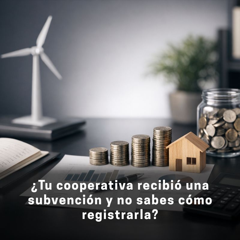contabilización de subvenciones de capital en cooperativas