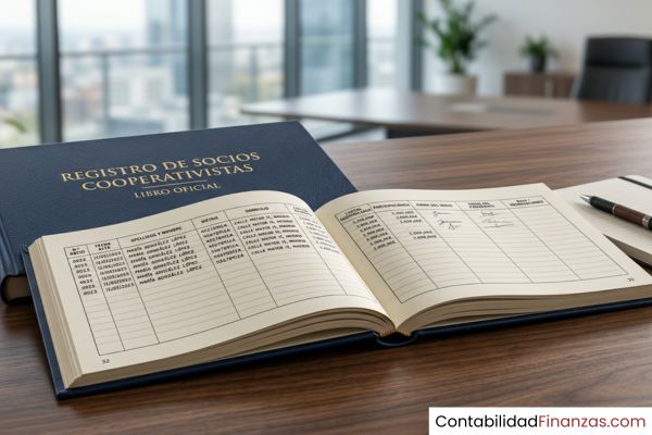 libro de registro de socios cooperativistas