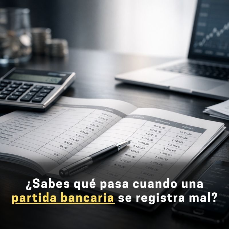partidas en la contabilidad bancaria