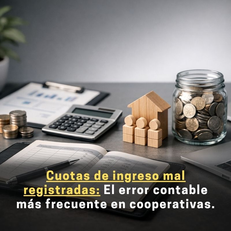 cómo registrar las cuotas de ingreso en una cooperativa
