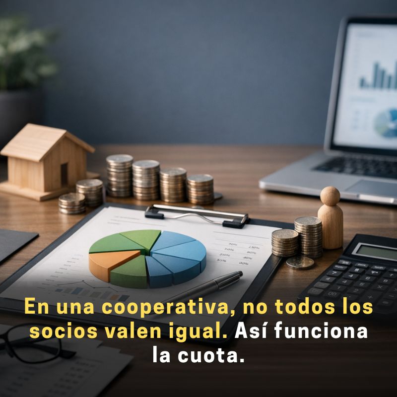 cálculo de la cuota de participación en una cooperativa