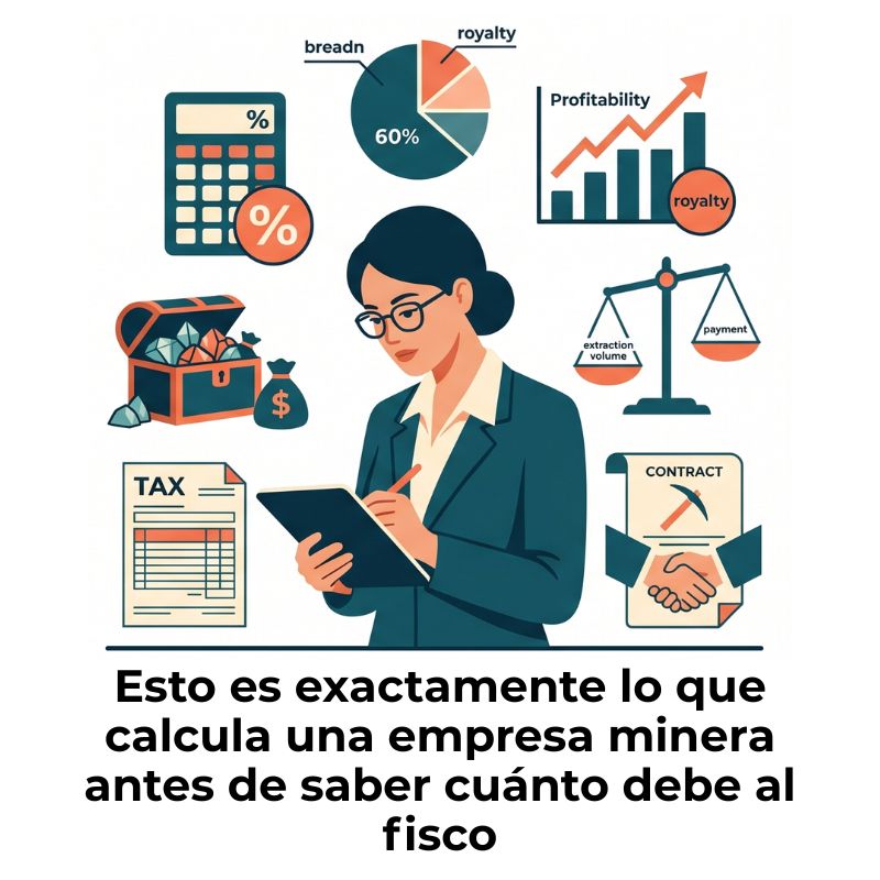 cómo se calculan los royalties mineros