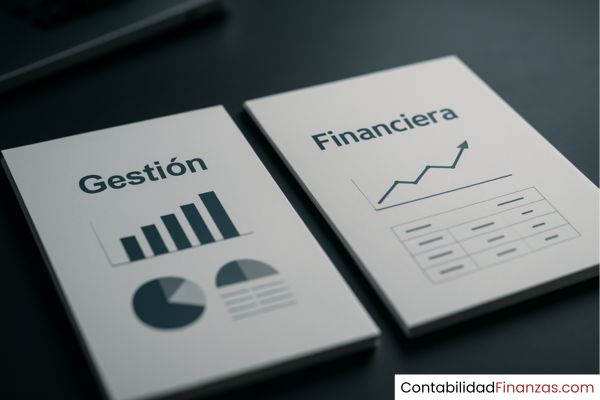 diferencia entre contabilidad de gestión y financiera