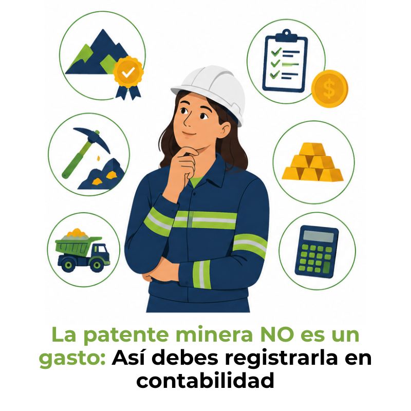 cómo se contabiliza una patente minera
