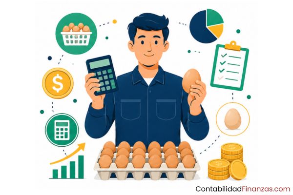 calcular el precio de venta del huevo