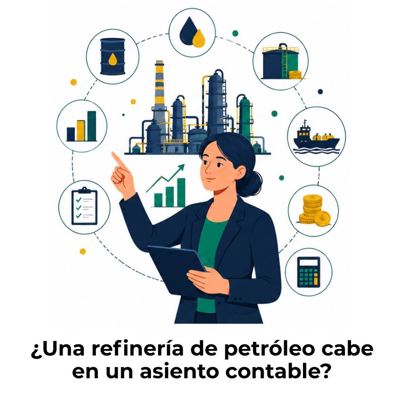 cómo se contabiliza una refinería