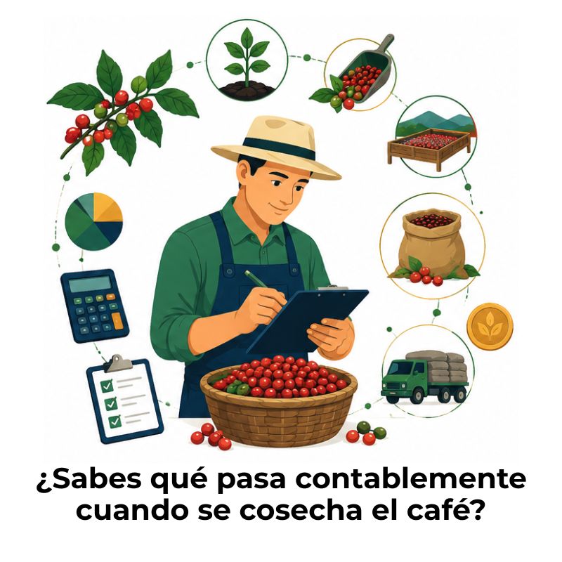 cómo contabilizar la cosecha de café