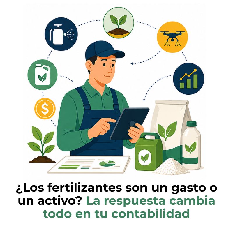 cómo contabilizar fertilizantes y agroquímicos