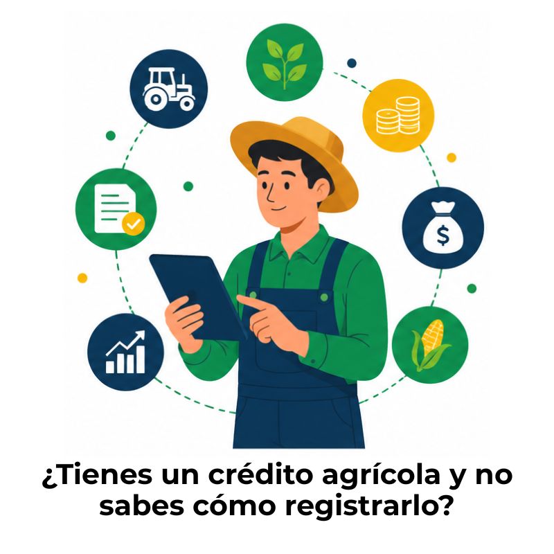 cómo contabilizar un crédito agrícola