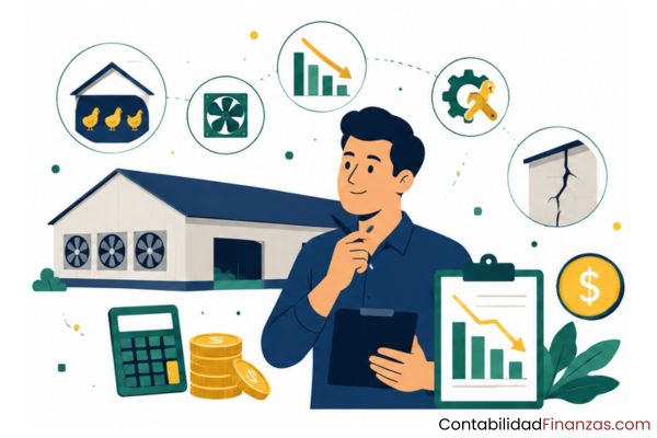 depreciación de los galpones avícolas