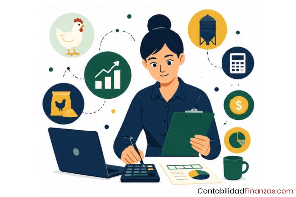 contabilidad en una granja avícola