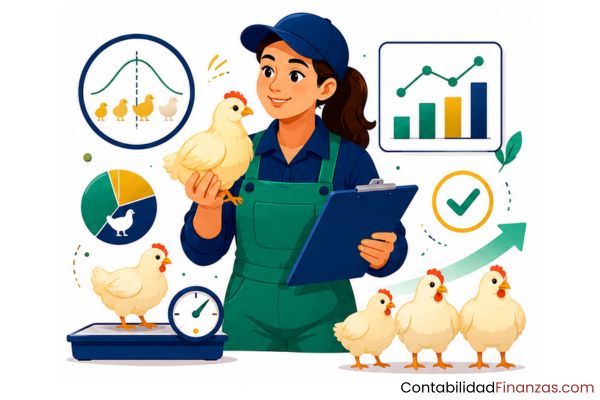 indicador de uniformidad en pollos