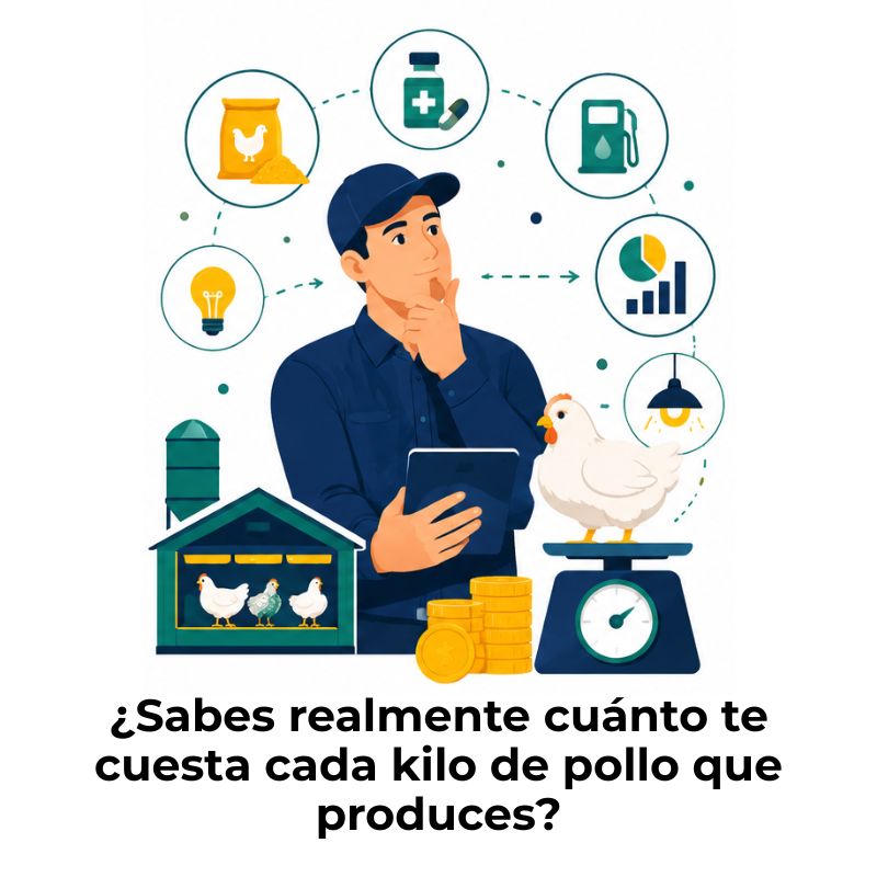 costo por kilo de pollo producido