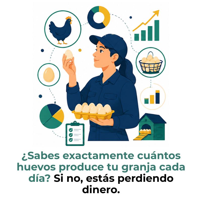 registro de producción de huevos