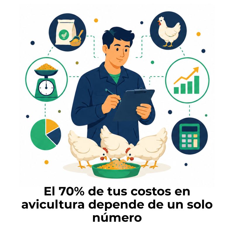 conversión alimenticia en pollos