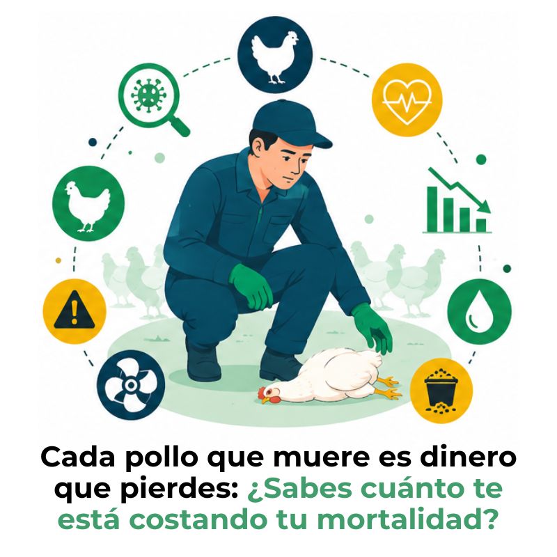 tasa de mortalidad en pollos de engorde