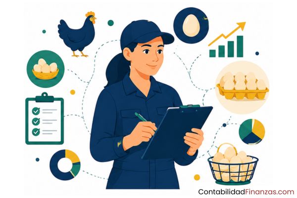 registro de producción de huevos
