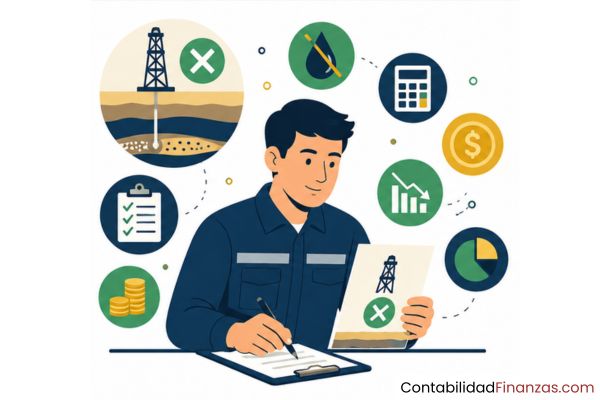 tratamiento contable de los pozos secos