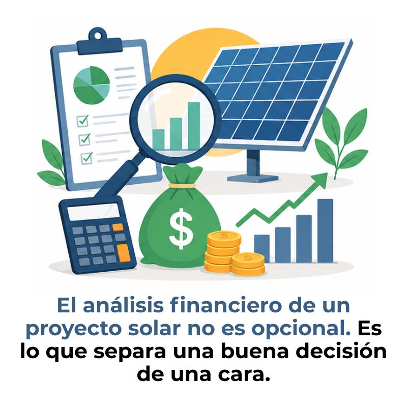 cómo hacer el análisis financiero de un proyecto solar