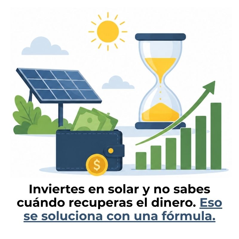 cómo calcular el payback de paneles solares