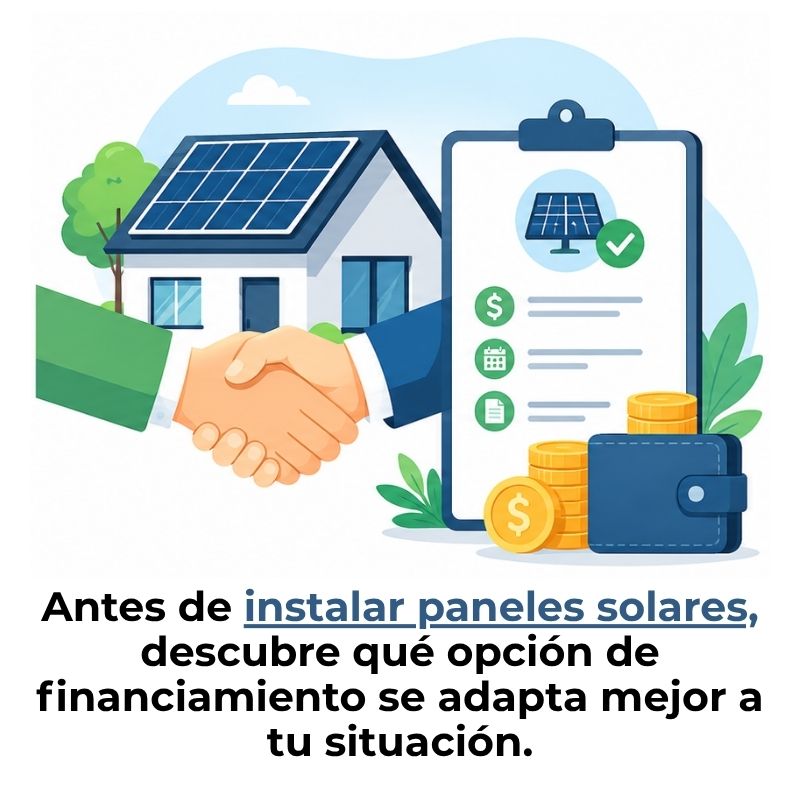 cómo funciona el financiamiento de paneles solares
