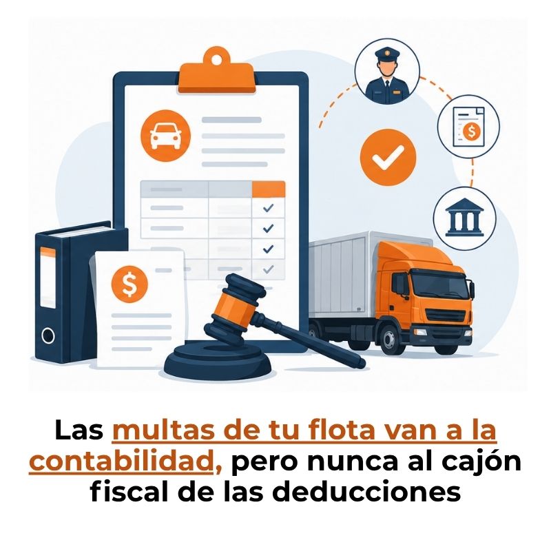 cómo se contabilizan las multas de tránsito de una flota