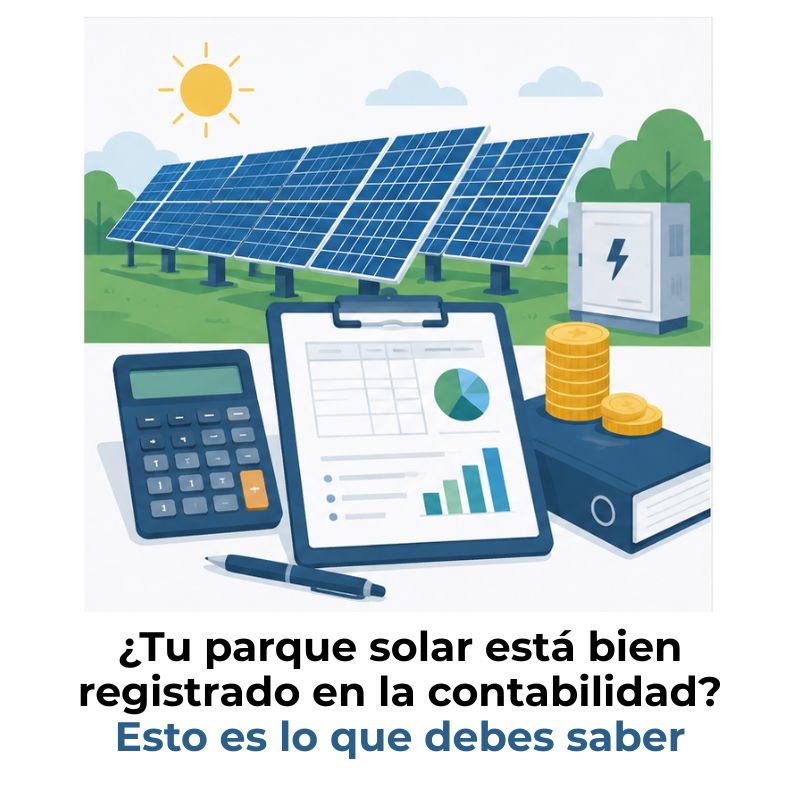 cómo se contabiliza un parque solar