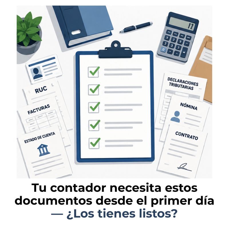 qué documentos debe pedir un contador a un nuevo cliente