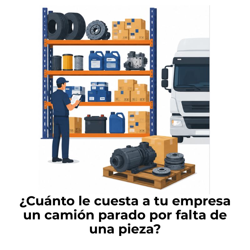 inventario de repuestos para una flota de transporte