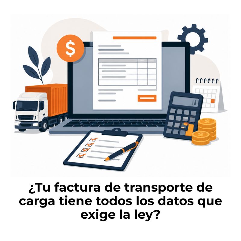 cómo facturar un servicio de transporte de carga