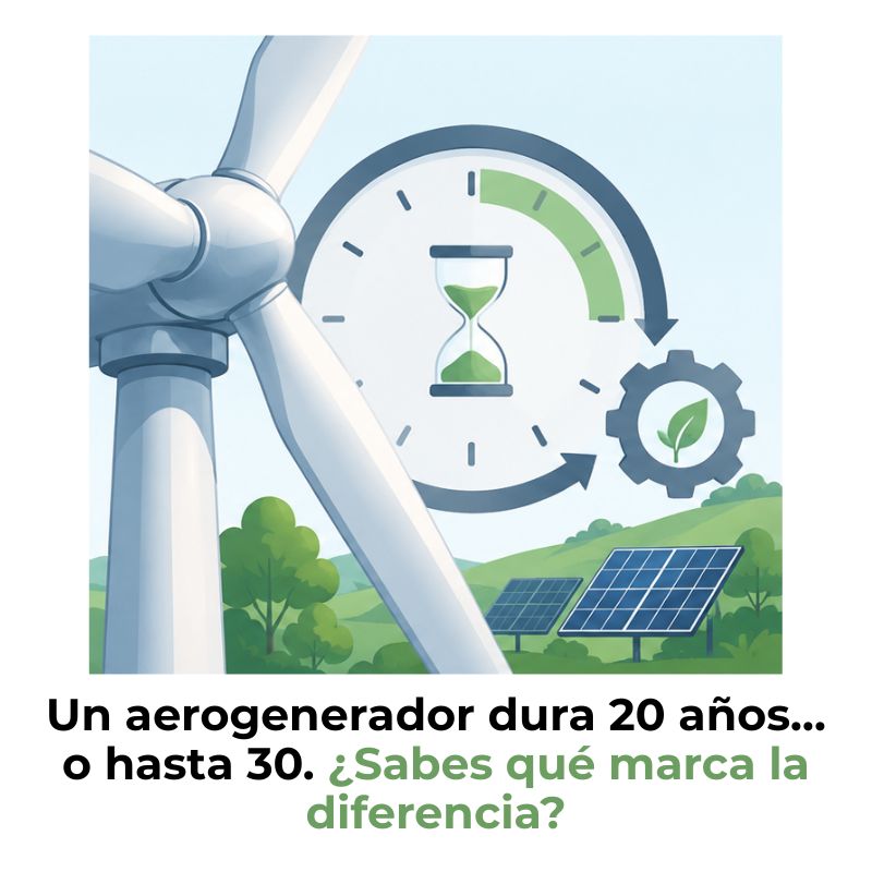 vida útil de aerogeneradores
