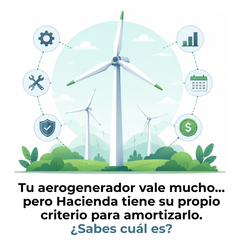 cuál es la vida útil fiscal de un aerogenerador