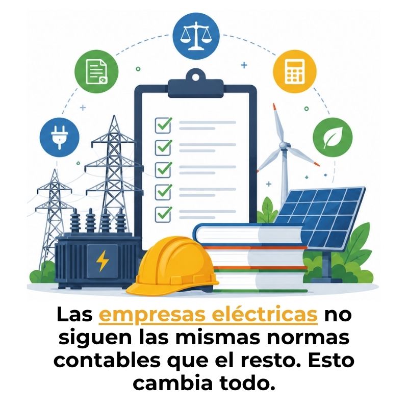 qué normas contables aplican a las empresas eléctricas